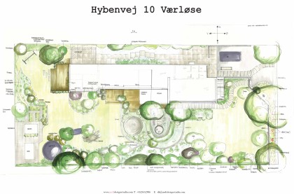 Hybenvej 10 Værløse hel tegning A3