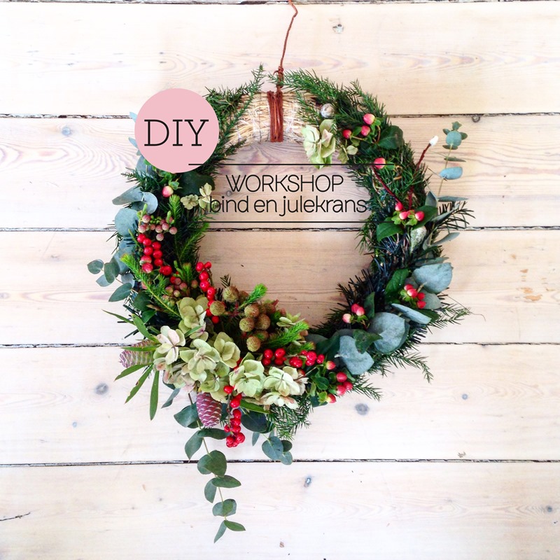 DIY workshop bind en julekrans Foto og styling Dorthe Kvist Meltdesignstudio