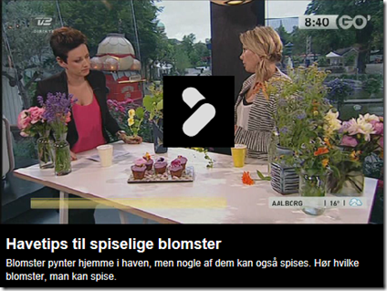 Udklip spiselige blomster